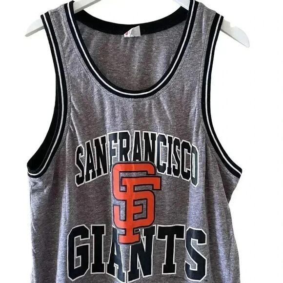 Mitchell & Ness Men San Francisco Giants Sleeveless Baseball Jersey SZ L #1036 - Picture 3 of 11